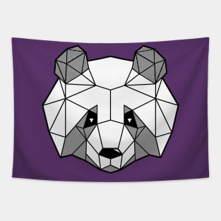 Geometric Panda Tapestry