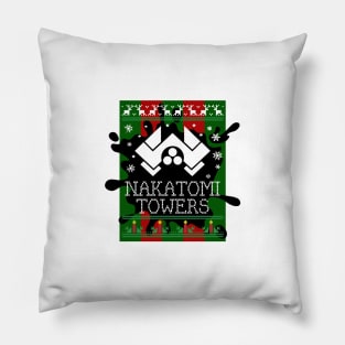 Die Hard Nakatomi Towers Christmas Pillow