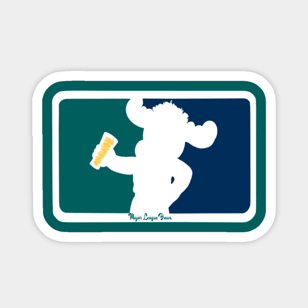 Mariner Moose Major League Brews Magnet by Major League Brews 