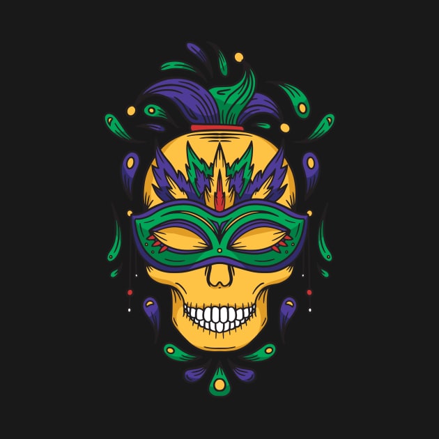 Carnival Skull by Imaginariux