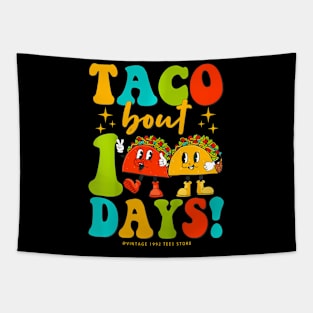 Groovy Taco Bout 100 Days Of School Students Teachers Tapestry