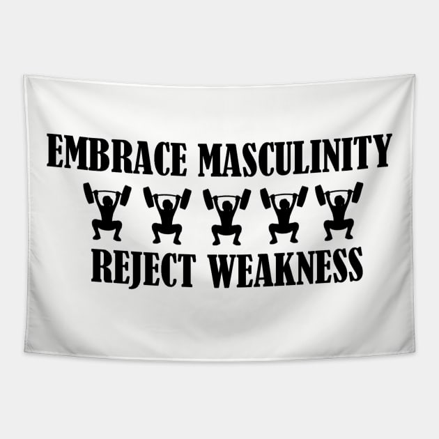 Embrace Masculinity Tapestry by SZG-GZS