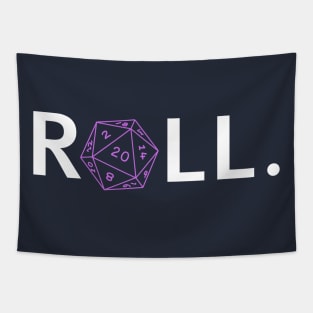 Roll. RPG Shirt white and pink Tapestry