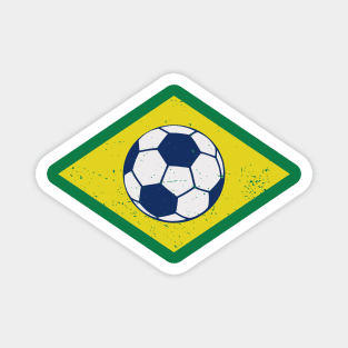 Brazil Soccer Ball Flag Magnet