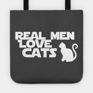 real men loves cats Tote