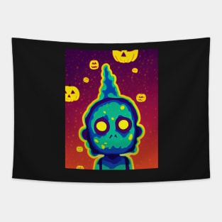 Ghost Halloween T-Shirt Tapestry