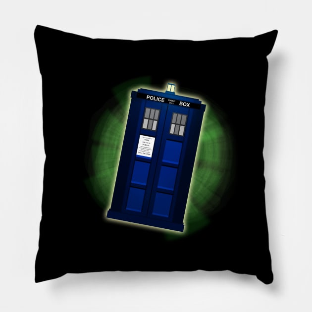 TARDIS Pillow by scoffin