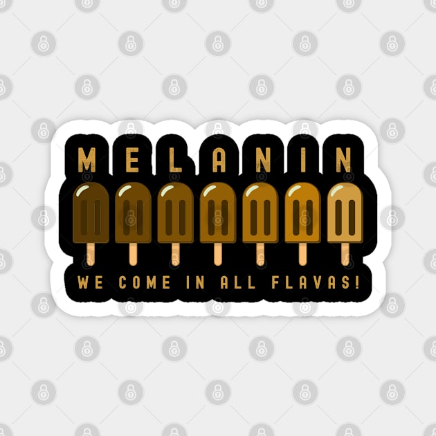 Melanin Popsicles | Brown Skin Celebration Magnet by blackartmattersshop