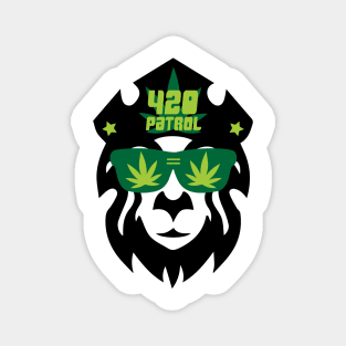 420 Lion Patrol Magnet