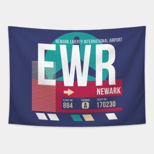 Newark, New Jersey (EWR) Airport Code Baggage Tag E Tapestry