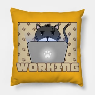 I am W-O-R-K-I-N-G Pillow