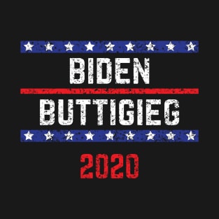 Joe Biden 2020 and Pete Buttigieg on the One Ticket. Biden Buttigieg 2020 Vintage Distressed T-Shirt