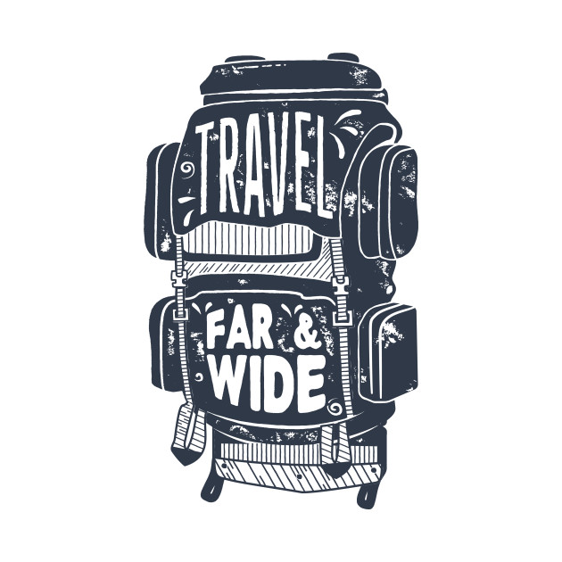 Travel Far & Wide by CANVAZSHOP