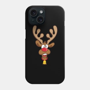 'RUDOLPH Red Nose Reindeer' Funny Christmas Reindeer Phone Case