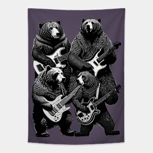 Guitar Bears Tapestry