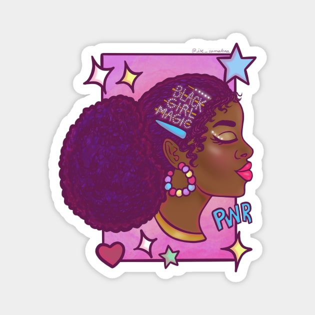 Black Girl Magic Magnet by @isedrawing