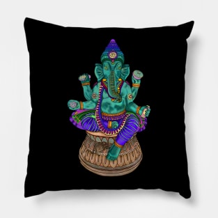 Green Ganesh Pillow