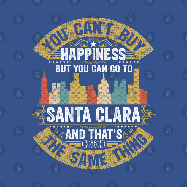 Disover Santa Clara City California State USA Flag Native American - Santa Clara City - T-Shirt