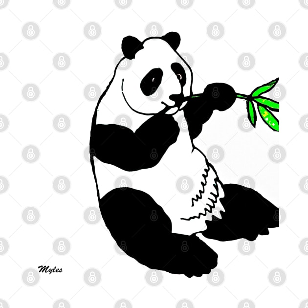 Panda Black and White by Overthetopsm