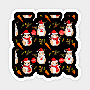 Guinea pigs Christmas Party Magnet