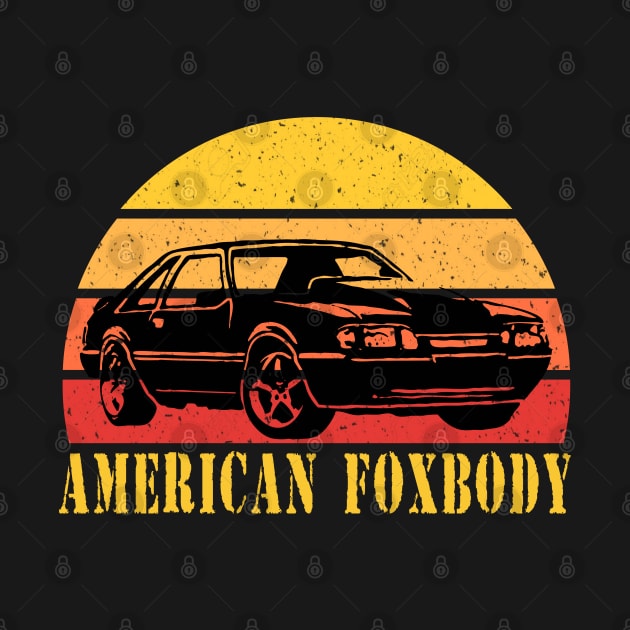 Mustang Foxbody American Fox body stang Muscle classic Car 5.0L by JayD World