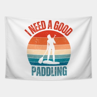 I Need a Good Paddling Tapestry