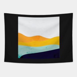 Abstract Lanscape Boho Design in Neutral Colors Tapestry