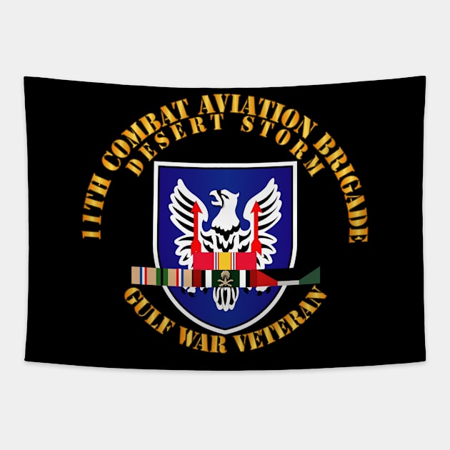 11th Combat Aviation Brigade w DS SVC Ribbons wo DropShadow Tapestry by twix123844
