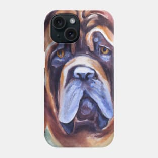 Mastiff Watercolor Painting - Dog Lover Gifts Phone Case