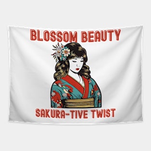 Sakura-tive twist Tapestry