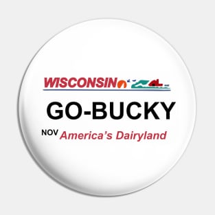 wisconsin license plate Pin