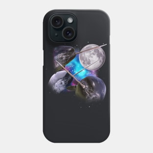 Three Narwhals Howl at the Moon Phone Case