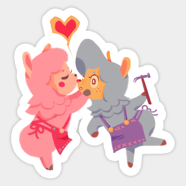 Reese and Cyrus - Acnl - Sticker | TeePublic Reese and Cyrus - Acnl - Sticker | TeePublic
