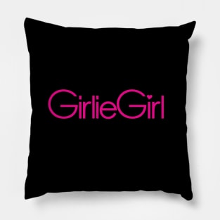 Girly Girl pink print Pillow