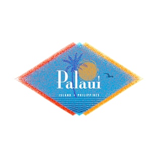 Palaui Island, Philippines Retro Mid Century Style T-Shirt