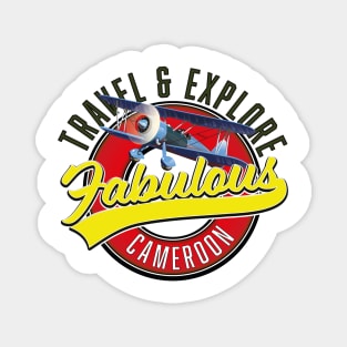 Travel explore fabulous Cameroon logo Magnet