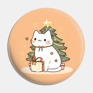 Christmas Cat  Gift Pin