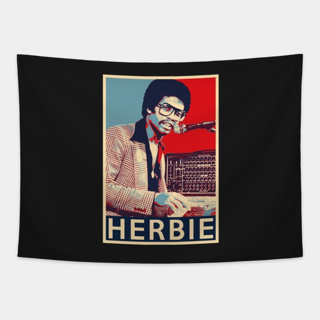 Herbie Hancock Hope Poster - Sizes of Jazz Musician History Tapestry by Quentin1984