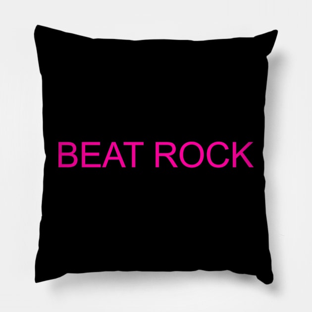 BEAT ROCK Pillow by DDSeudonym