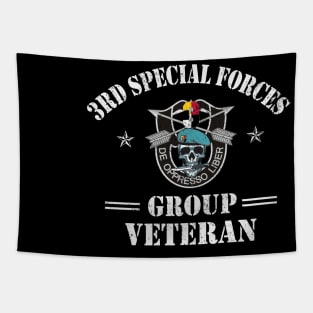 Proud US Army 3rd Special Forces Group Veteran De Oppresso Liber SFG - Gift for Veterans Day 4th of July or Patriotic Memorial Day Tapestry