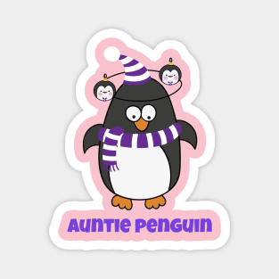 Christmas Penguin Pajama Animal Costume Auntie Penguin Shirt T-Shirt Magnet