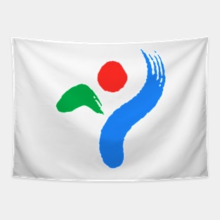 Seoul Korea Flag Design Tapestry