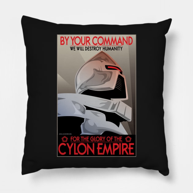 By Your Command Pillow by CuddleswithCatsArt