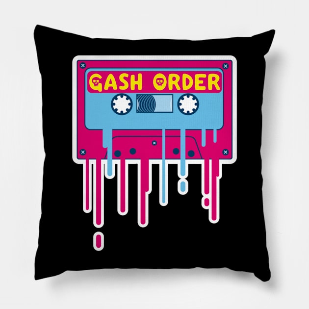 Gash Order Cassette Pillow by ATCWhitney