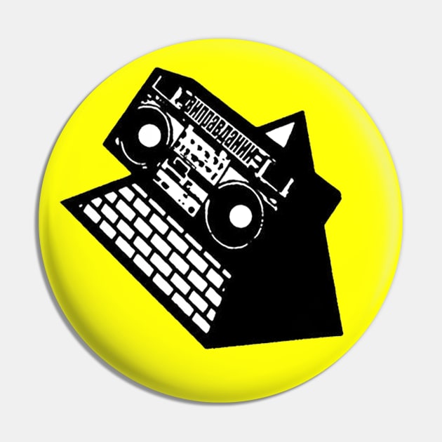 the KLF Boombox Pyramid Pin by Pop Fan Shop