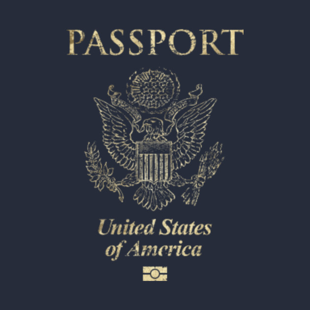 United States of America Passport Vintage - United States - T-Shirt ...