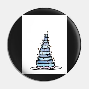 Birthday Cake Card Pin