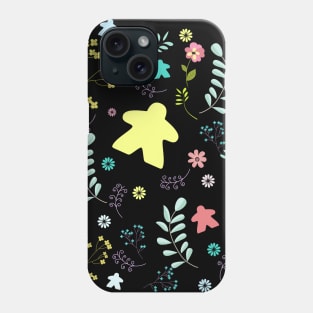 Meeple and Flowers for Board Game Addicts Phone Case