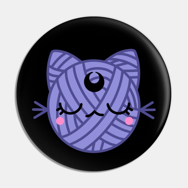 Cute Anime Cat Girl stuck in yarn stickers