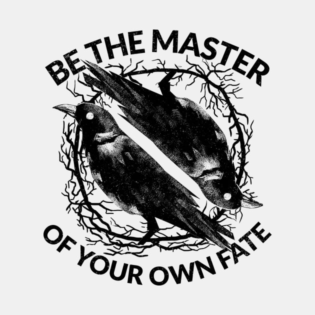 Be the Master of Your Own Fate - Stoic Crow by Autonomy Prints